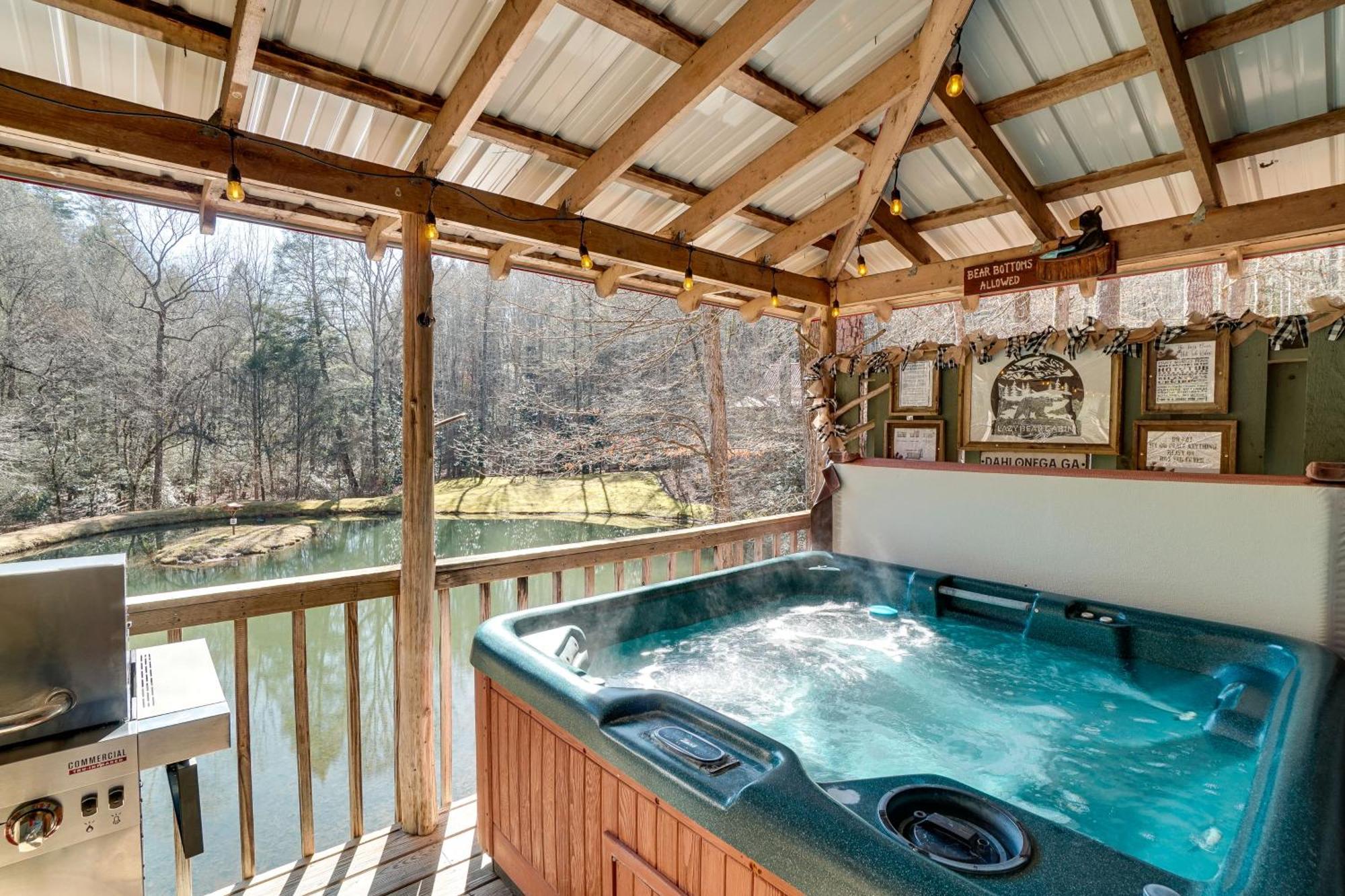 Secluded Family Retreat In Dahlonega With Hot Tub! Exterior foto