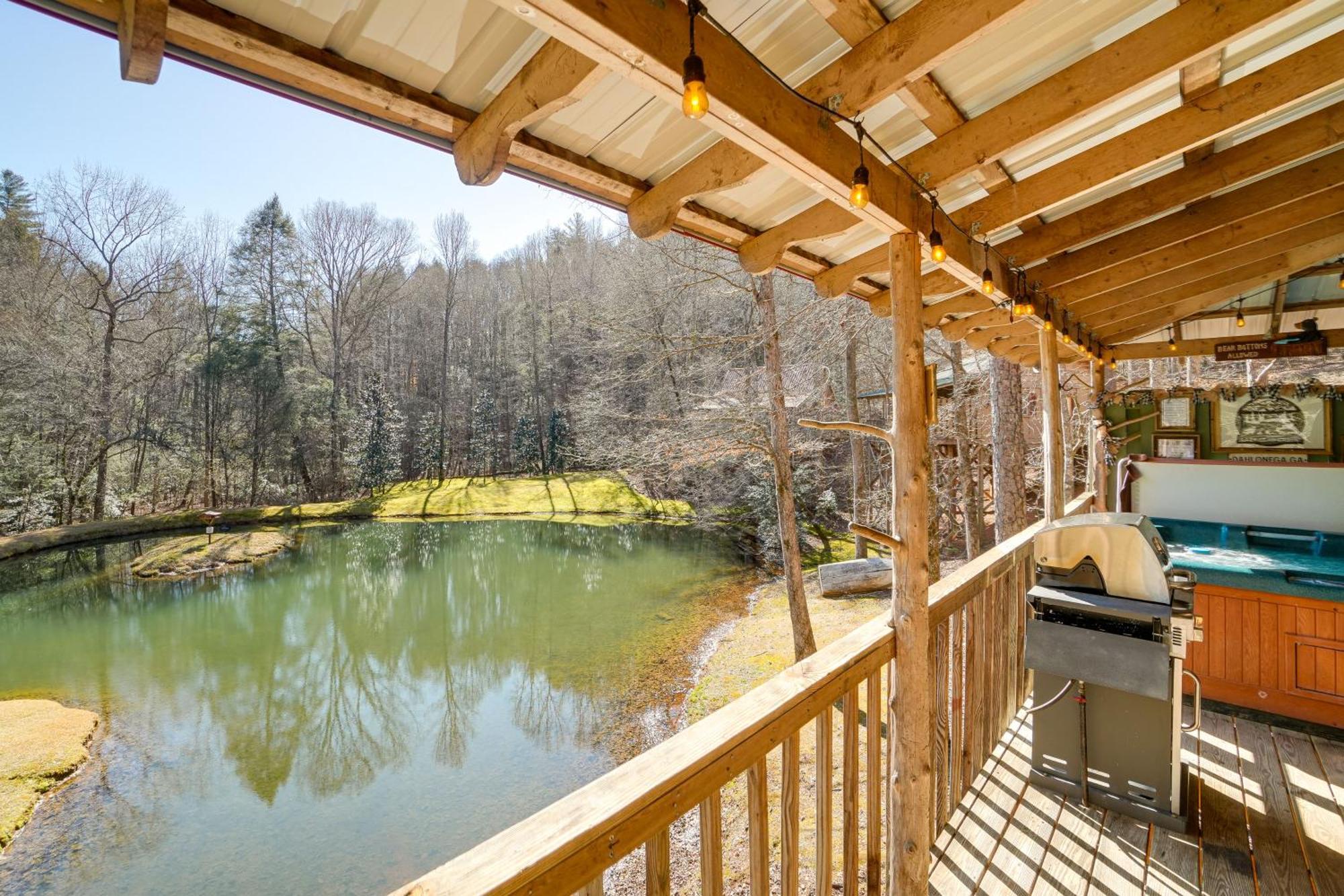Secluded Family Retreat In Dahlonega With Hot Tub! Exterior foto