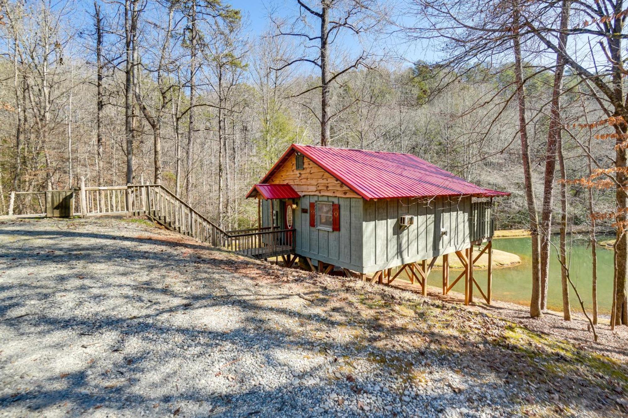 Secluded Family Retreat In Dahlonega With Hot Tub! Exterior foto