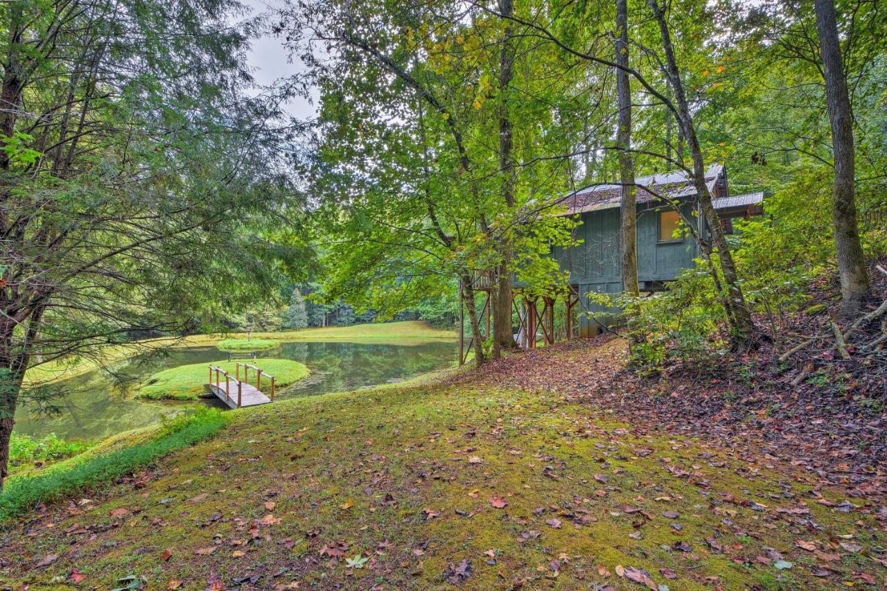 Secluded Family Retreat In Dahlonega With Hot Tub! Exterior foto